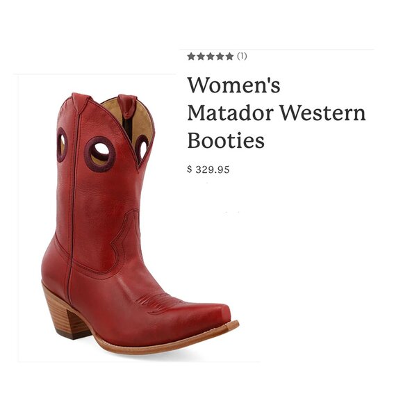 Black Star Matador Leather Boots (Red / Size 10 — Like New) - Picture 11 of 16